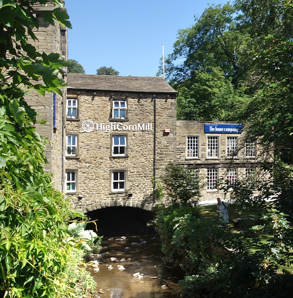 The High Corn Mill beside Eller Beck, Skipton